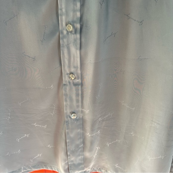 Givenchy for chesa vintage all over prints light blue mens large button up - Picture 4 of 10